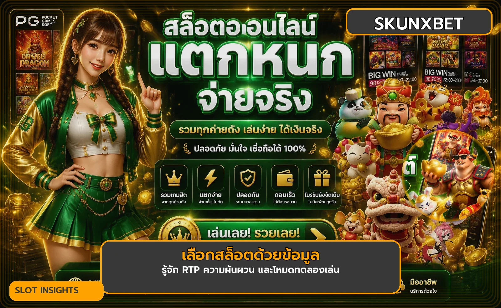 คู่มือเลือก SKUNXBET สล็อตด้วย RTP และโหมดทดลอง
